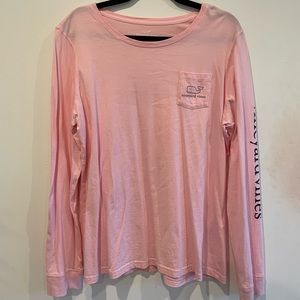Vineyard Vines Pink Long Sleeve Shirt